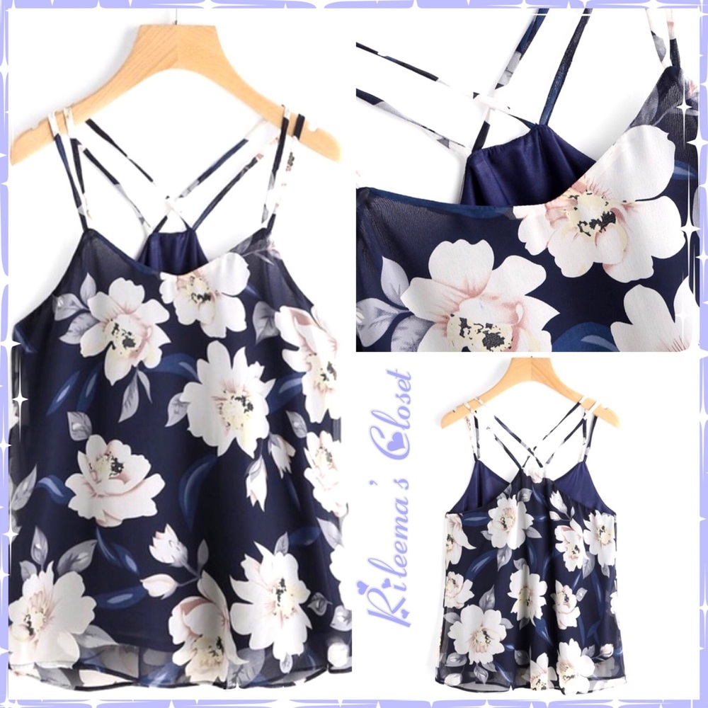 🎈SALE 2/$35🎈🆕Fashion Latest Chiffon Tank Top